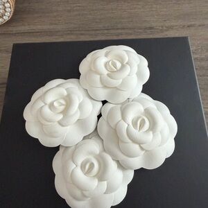 CHANEL White Camellia Flower set